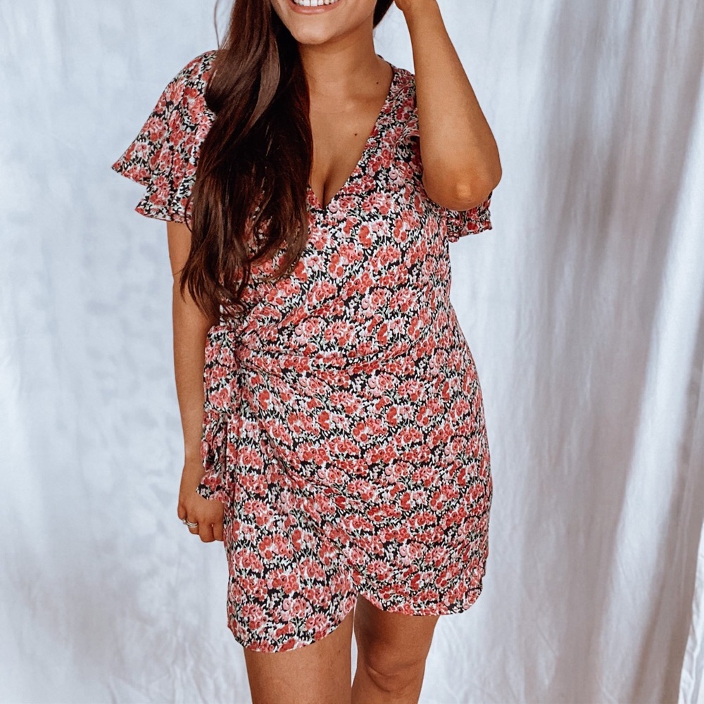 Floral Wrap Dress - Picture 2 of 2